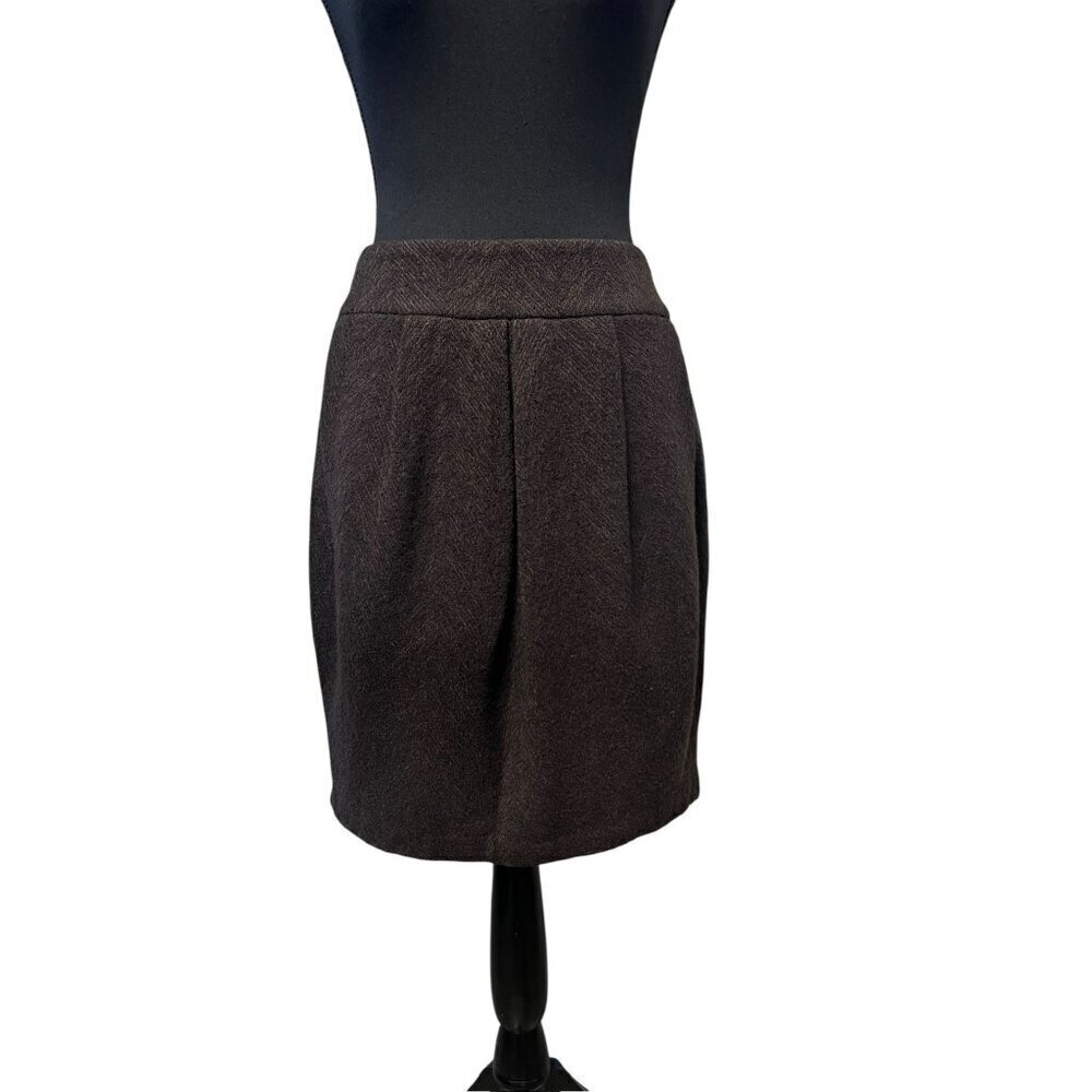 Eileen Fisher Womens Wool Blend Skirt Work Attire Old Money Scandinavian XS